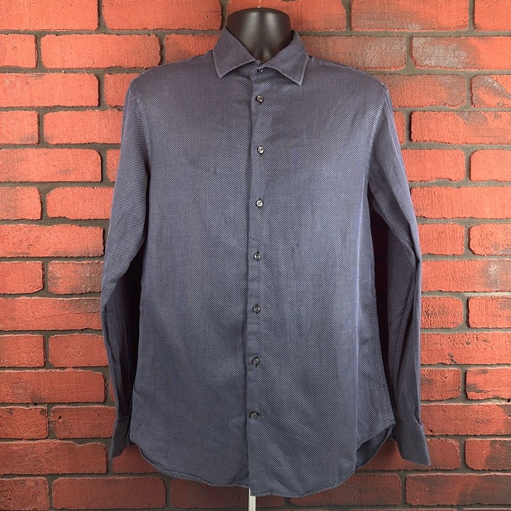 Armani Shirt Mens 16 Button Up